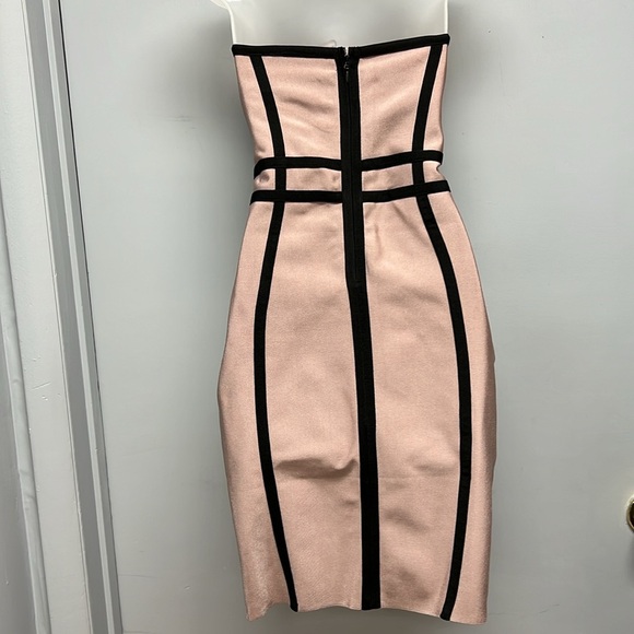 Wynwood Couture Strapless Fitted Corset Trimmed Dress Size Large - Picture 4 of 13